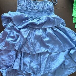 Blu Pepper Ruched Blue Dress